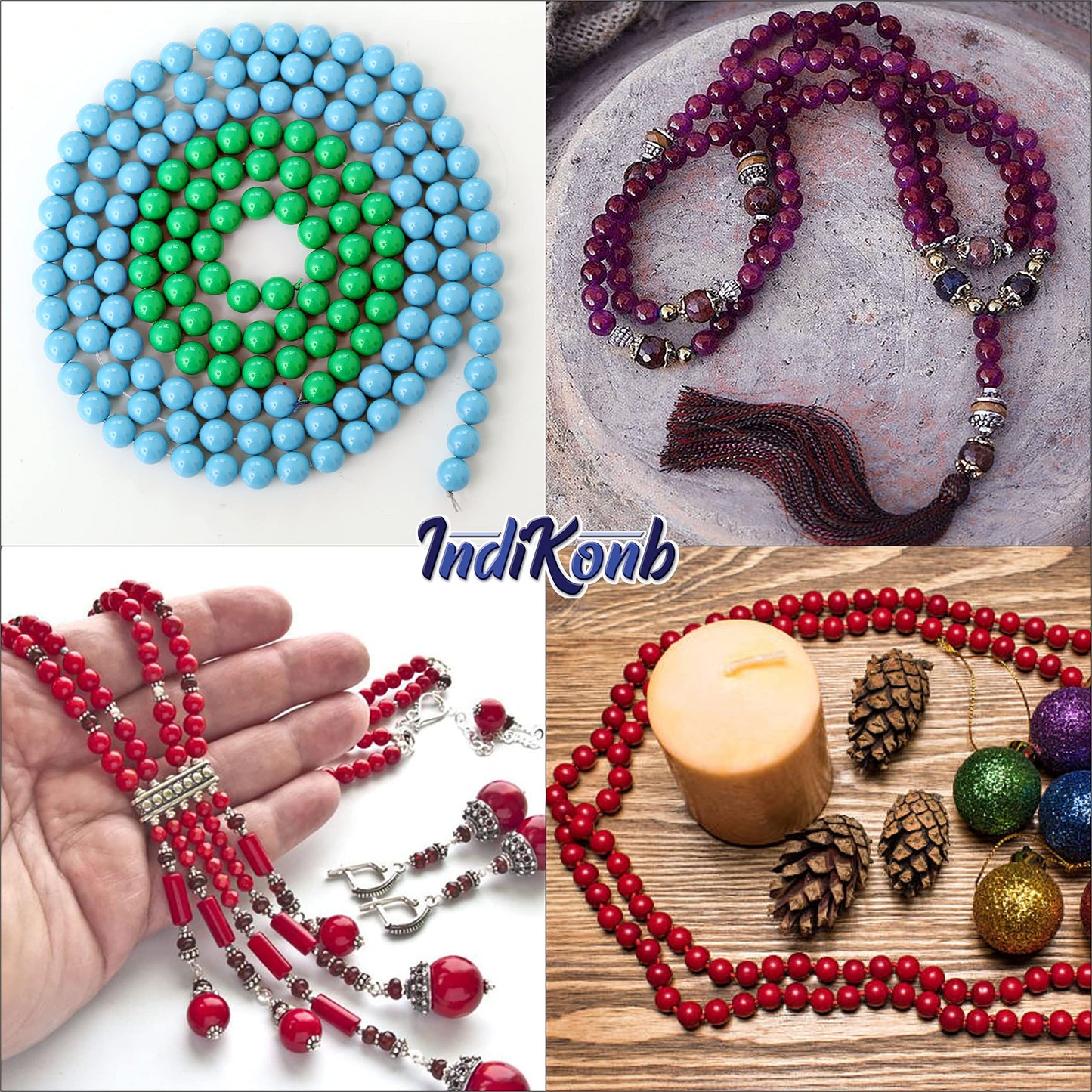 Multicolour and pearl s and 6mm beads work naturally in DIY jewellery projects, beading craft and decorative craft finishing and help keep the design neat.