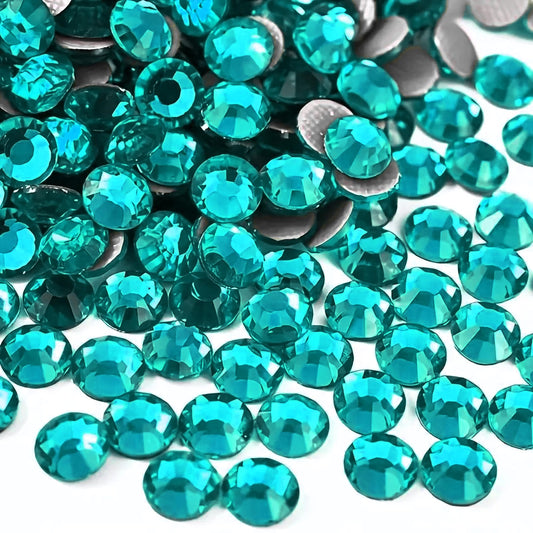 Emerald 5MM Round Resin Rhinestones for Craft Embroidery Jewelry Making Glass. Main product image showing the full assortment for jewelry making and craft work.