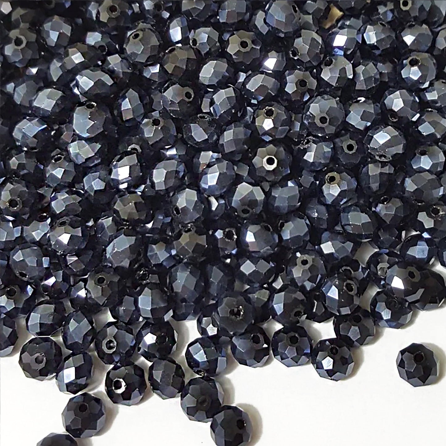 Add colour and texture into handmade accessories with black and white 3mm,4mm,6mm,8mm beads.