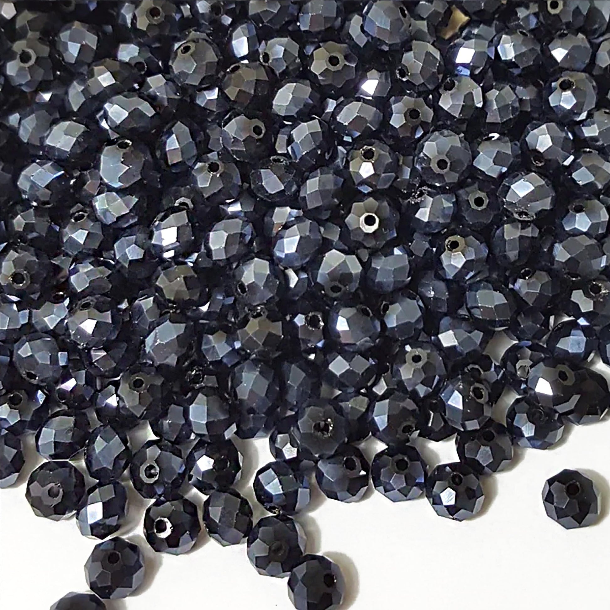Add colour and texture into handmade accessories with black and white 3mm,4mm,6mm,8mm beads.