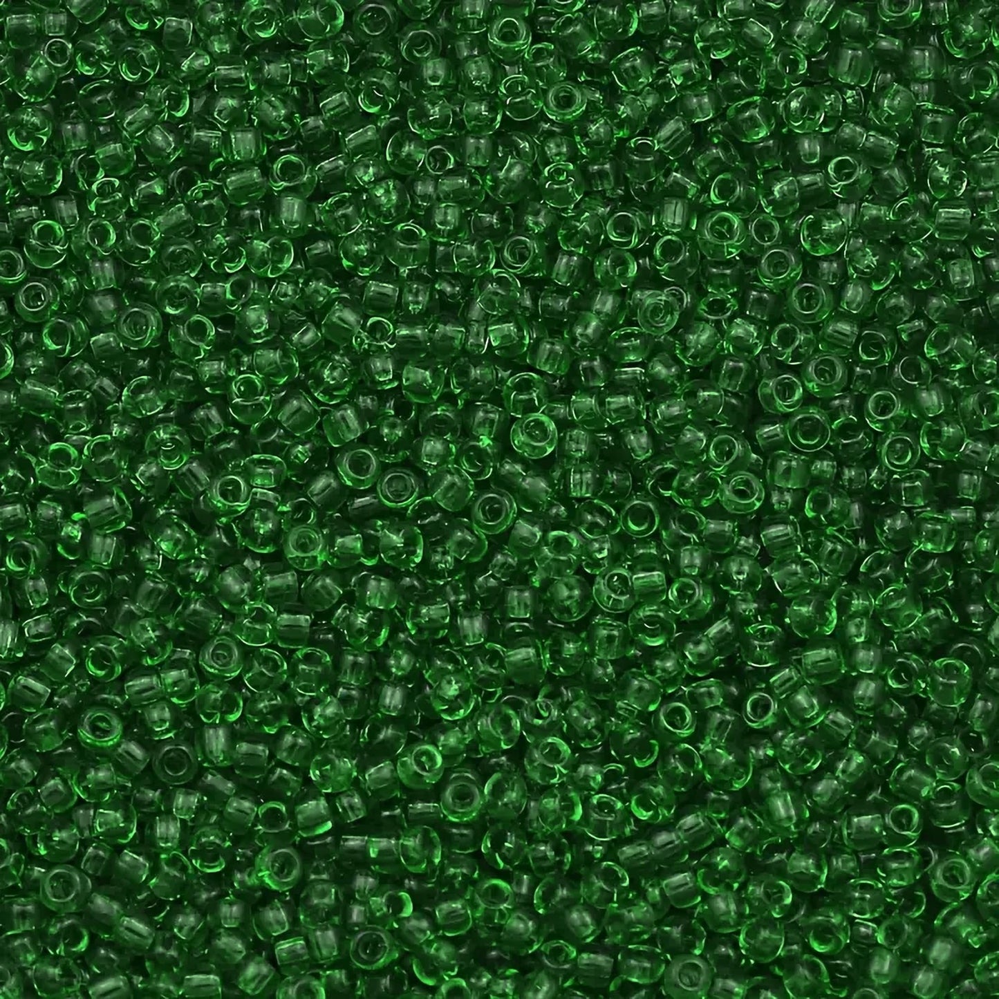 With dark green and transparent 3mm beads, bracelet making, necklace making and DIY jewellery projects gets a clean decorative look.