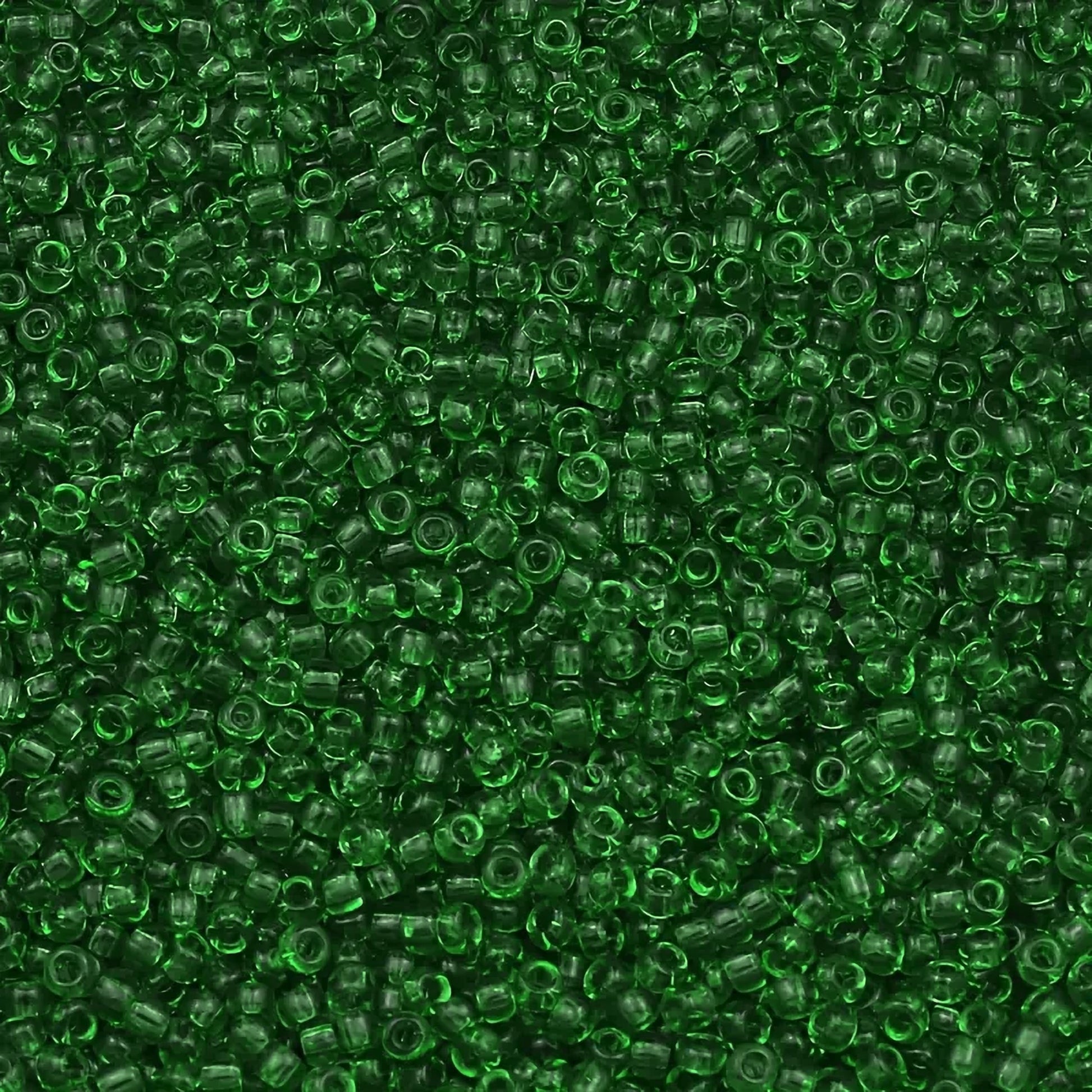 With dark green and transparent 3mm beads, bracelet making, necklace making and DIY jewellery projects gets a clean decorative look.