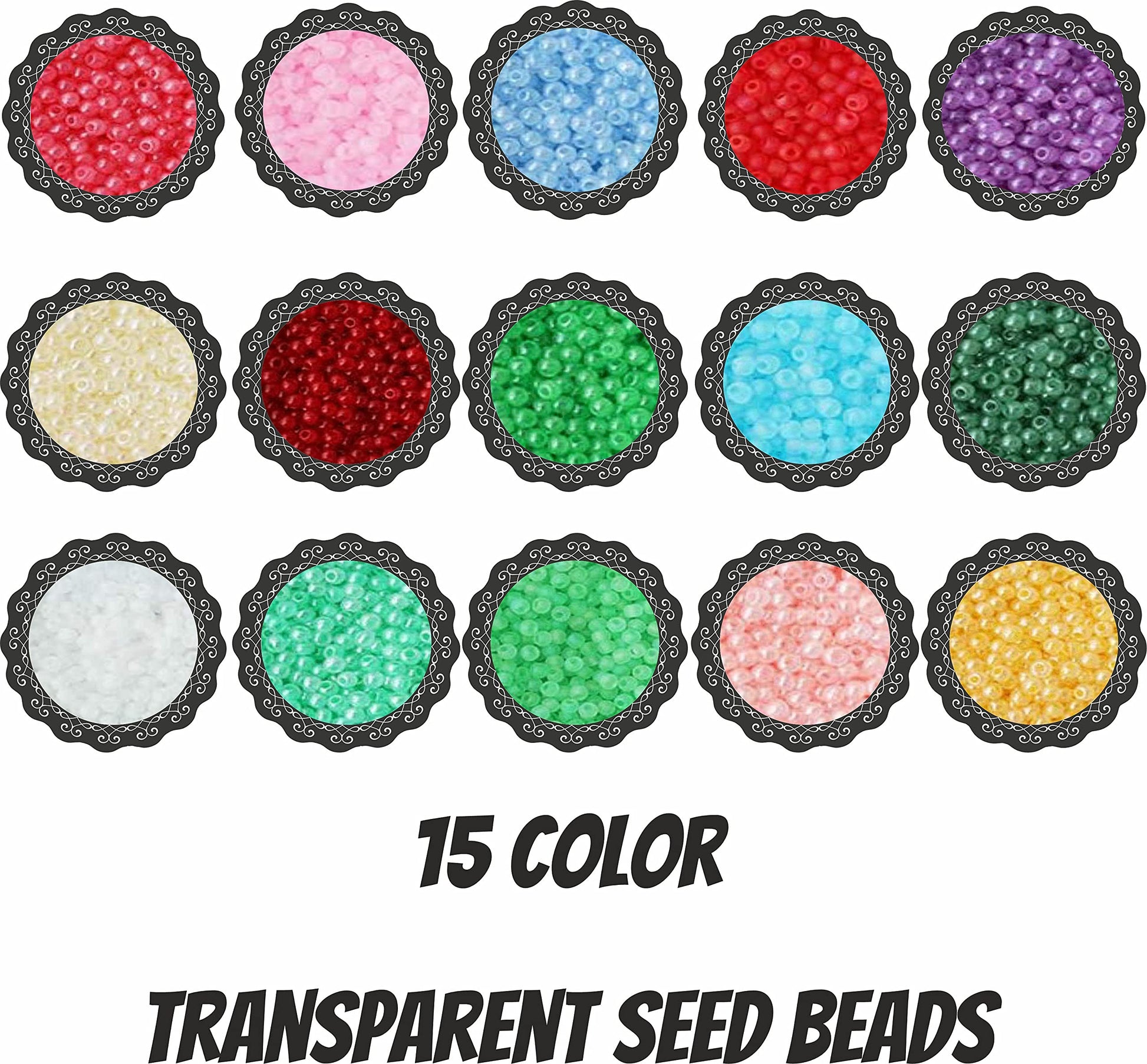 A neat craft texture, useful in handmade accessories and bracelet making makes transparent 2 mm beads suitable for beading craft.
