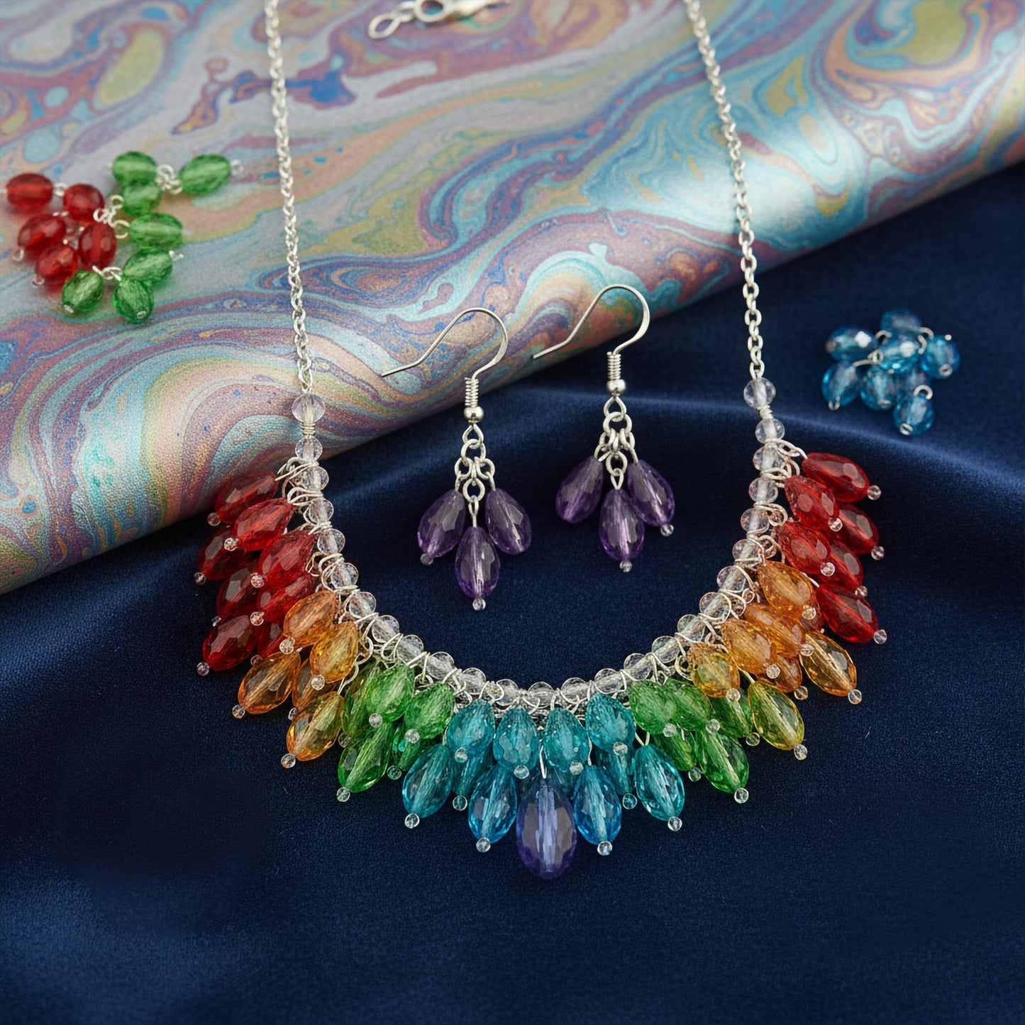 Bring polished movement to DIY accessories with faceted drop beads for beadwork projects.