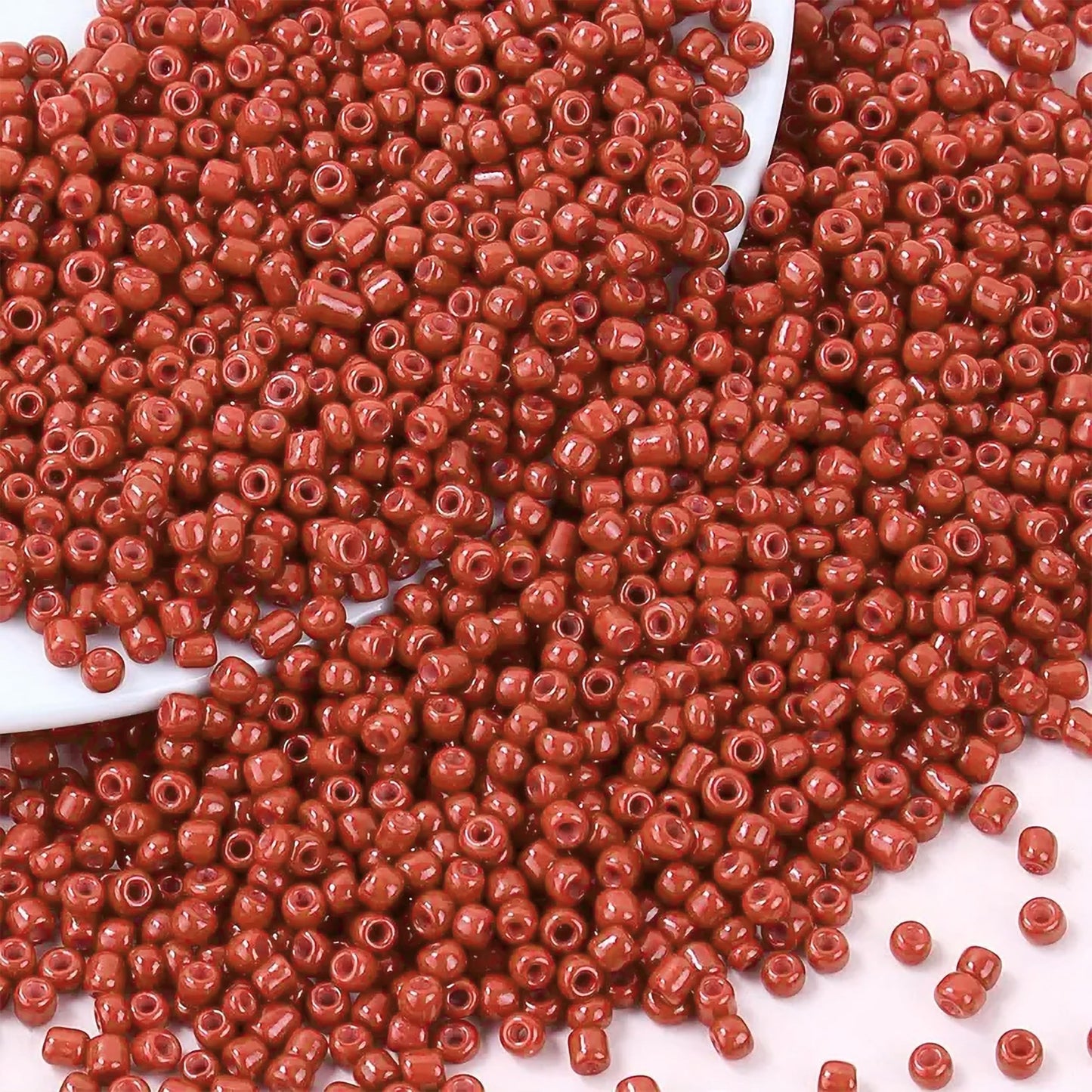 A refined detail for bracelet making, necklace making and DIY jewellery projects, light brown 2mm and 02mm beads add a clean decorative look.