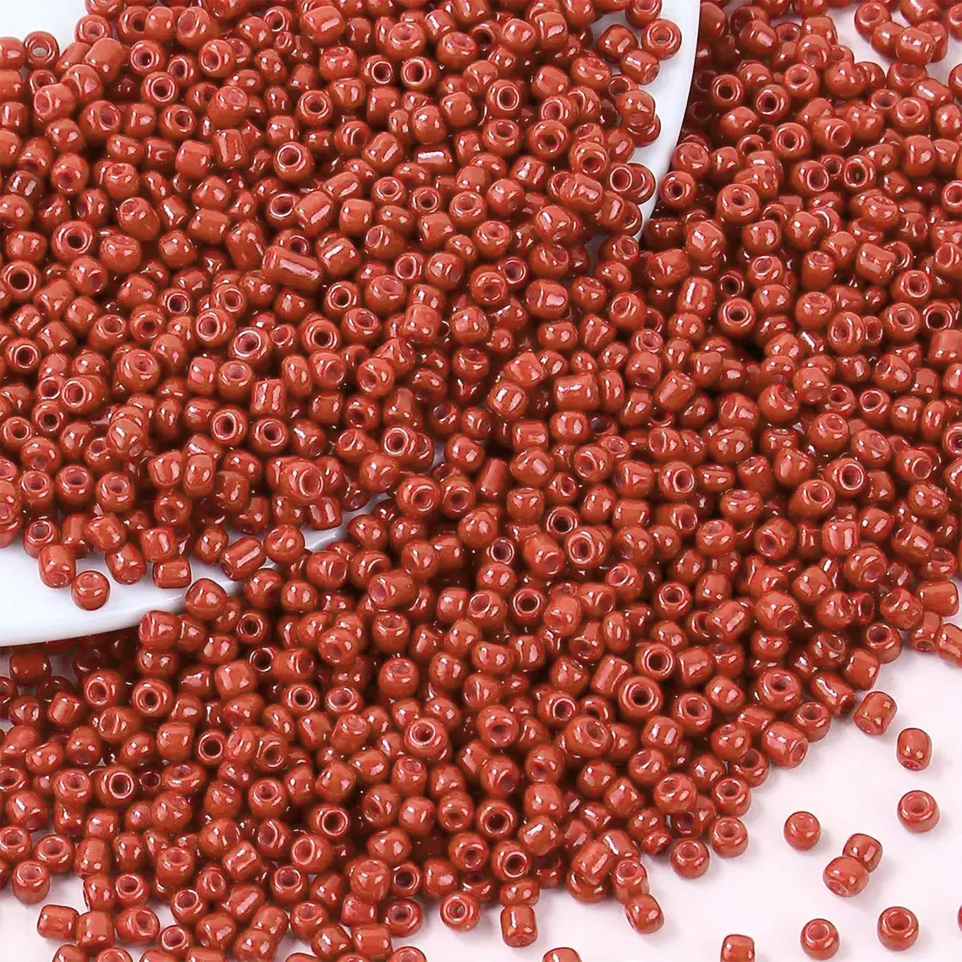 A refined detail for bracelet making, necklace making and DIY jewellery projects, light brown 2mm and 02mm beads add a clean decorative look.