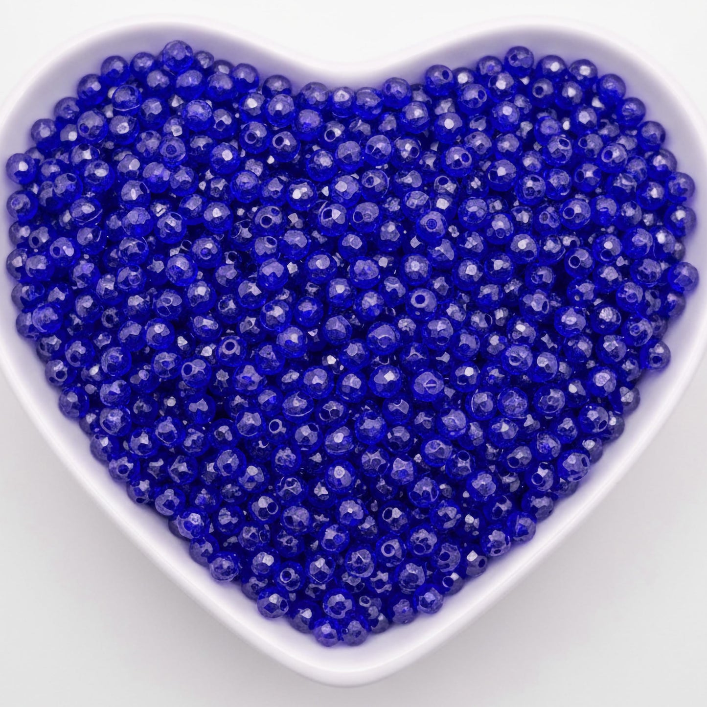 Crystal Rondelle Beads for Jewellery Making, 4mm Tyre Shape BLUE product image