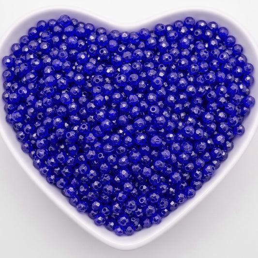 Crystal Rondelle Beads for Jewellery Making, 4mm Tyre Shape BLUE product image