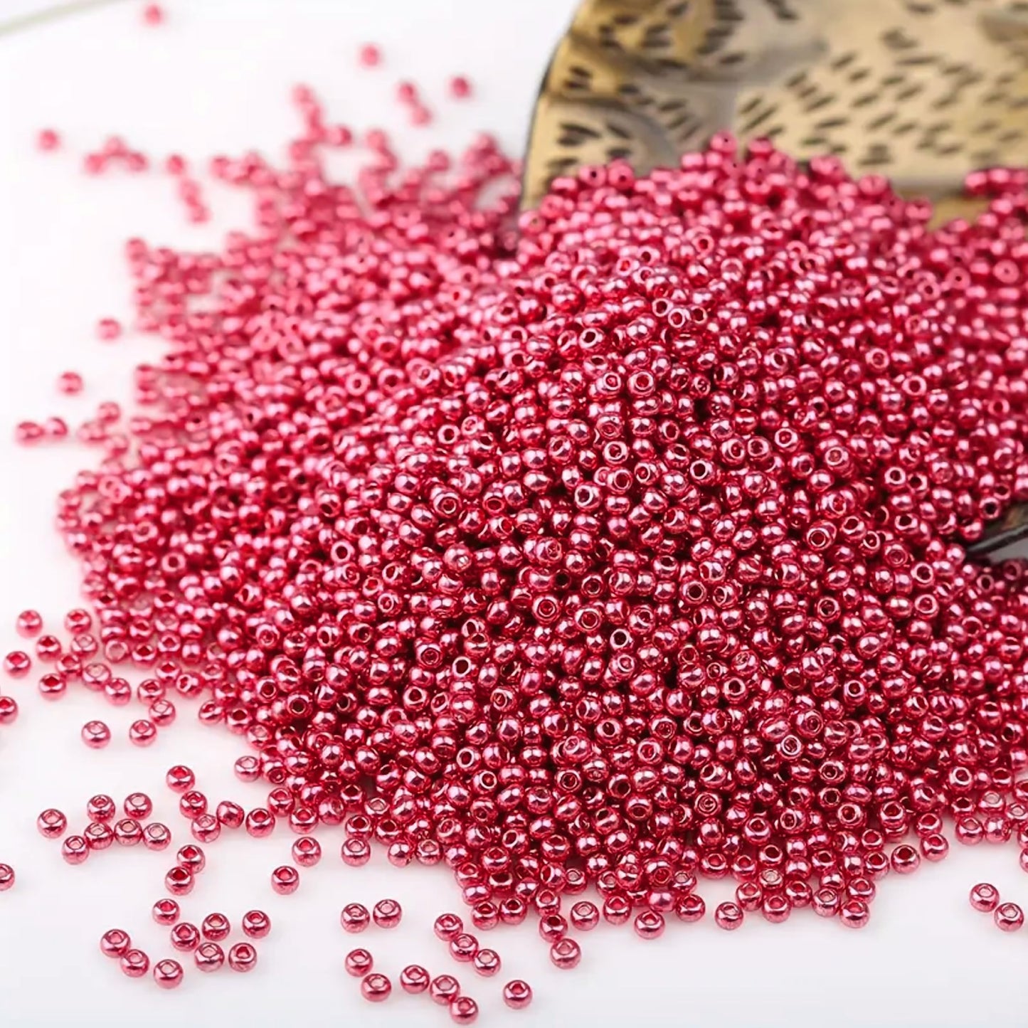 Maroon 3mm beads keep bracelet making, necklace making and DIY jewellery projects visually clean while adding clean decorative look.