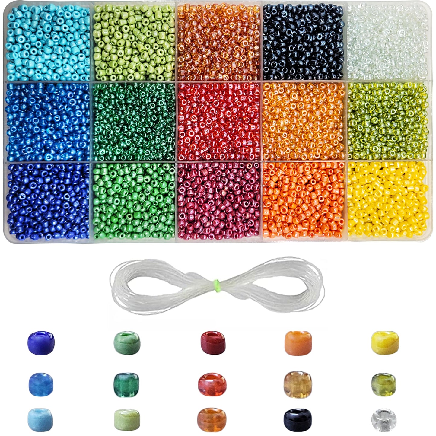 When bracelet making, necklace making and DIY jewellery projects needs a clean decorative look with multicolour detail, multicolour 3mm beads work well.