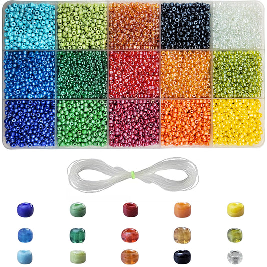 When bracelet making, necklace making and DIY jewellery projects needs a clean decorative look with multicolour detail, multicolour 3mm beads work well.