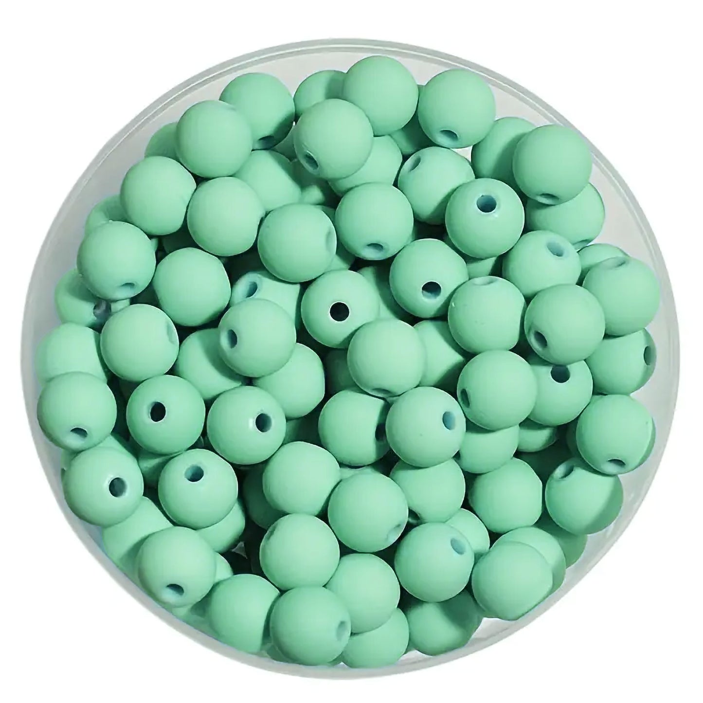 Glass Matte Beads 8mm - 35 pcs