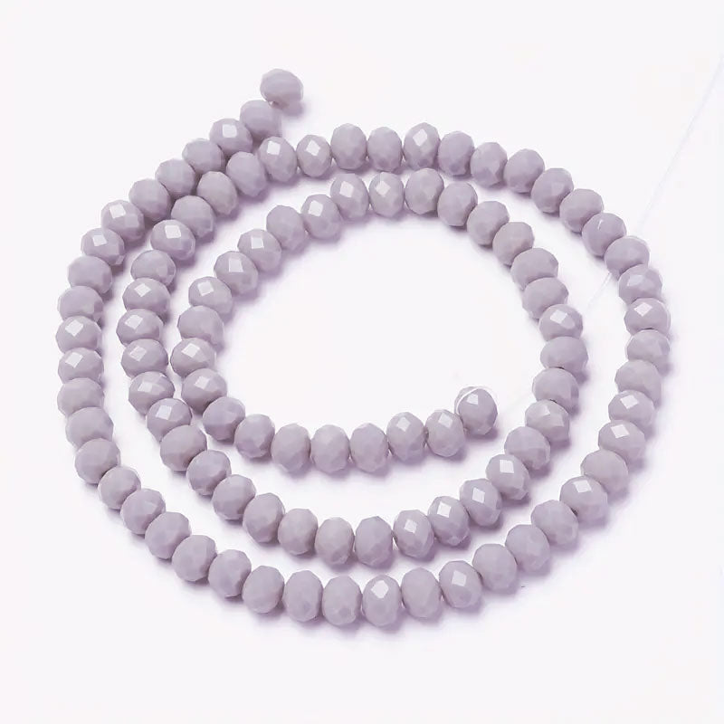 Rondelle Tyre Glass Beads - 4mm (1 String)