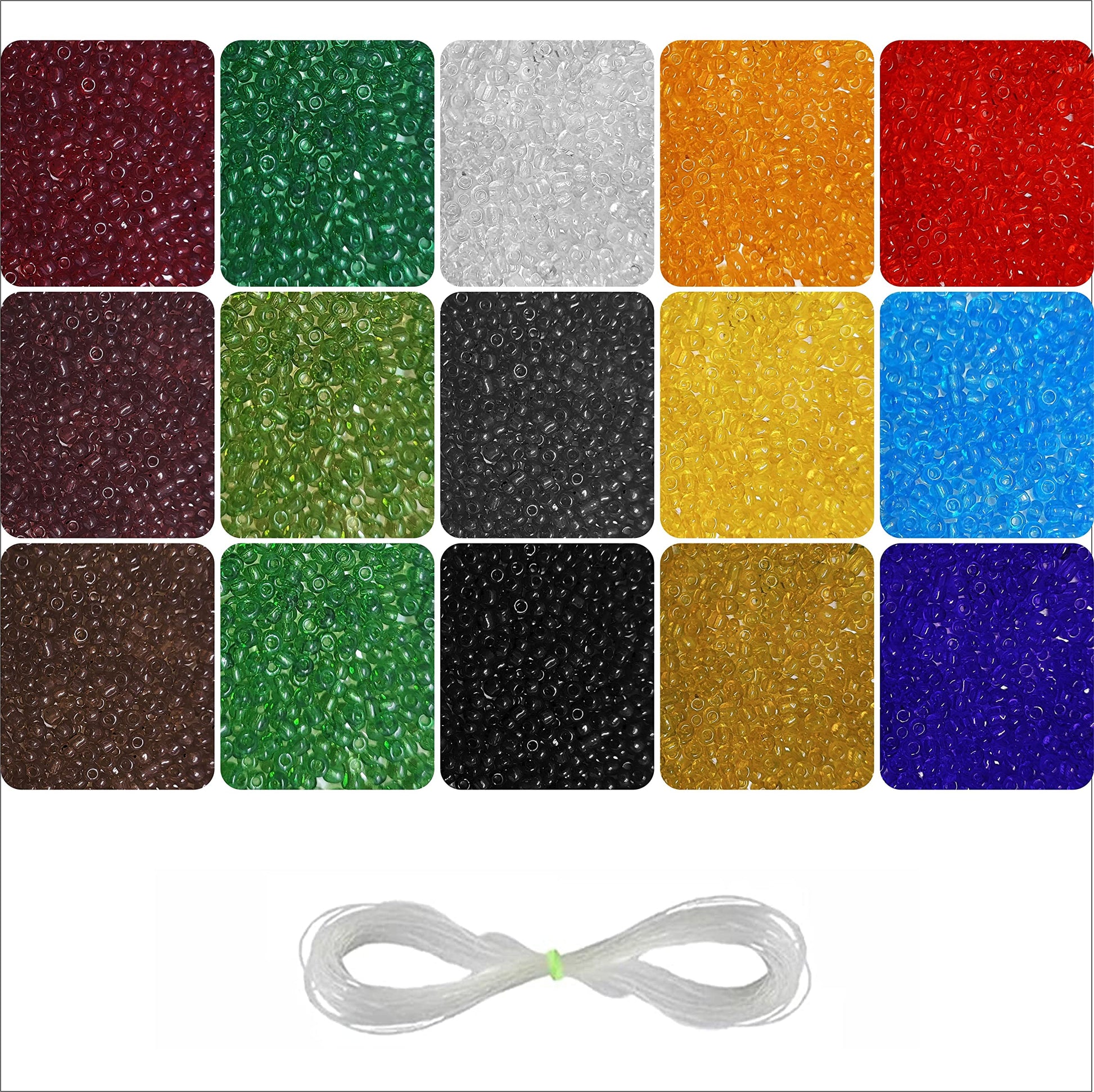 With transparent 3 mm beads, bracelet making, necklace making and DIY jewellery projects gets a clean decorative look.