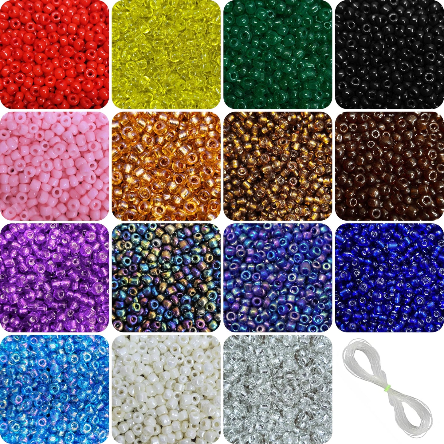 For a cleaner finish in bracelet making, necklace making and DIY jewellery projects, rainbow and multicolour 3 mm and 3mm beads are a useful choice.