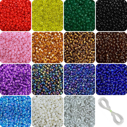 For a cleaner finish in bracelet making, necklace making and DIY jewellery projects, rainbow and multicolour 3 mm and 3mm beads are a useful choice.
