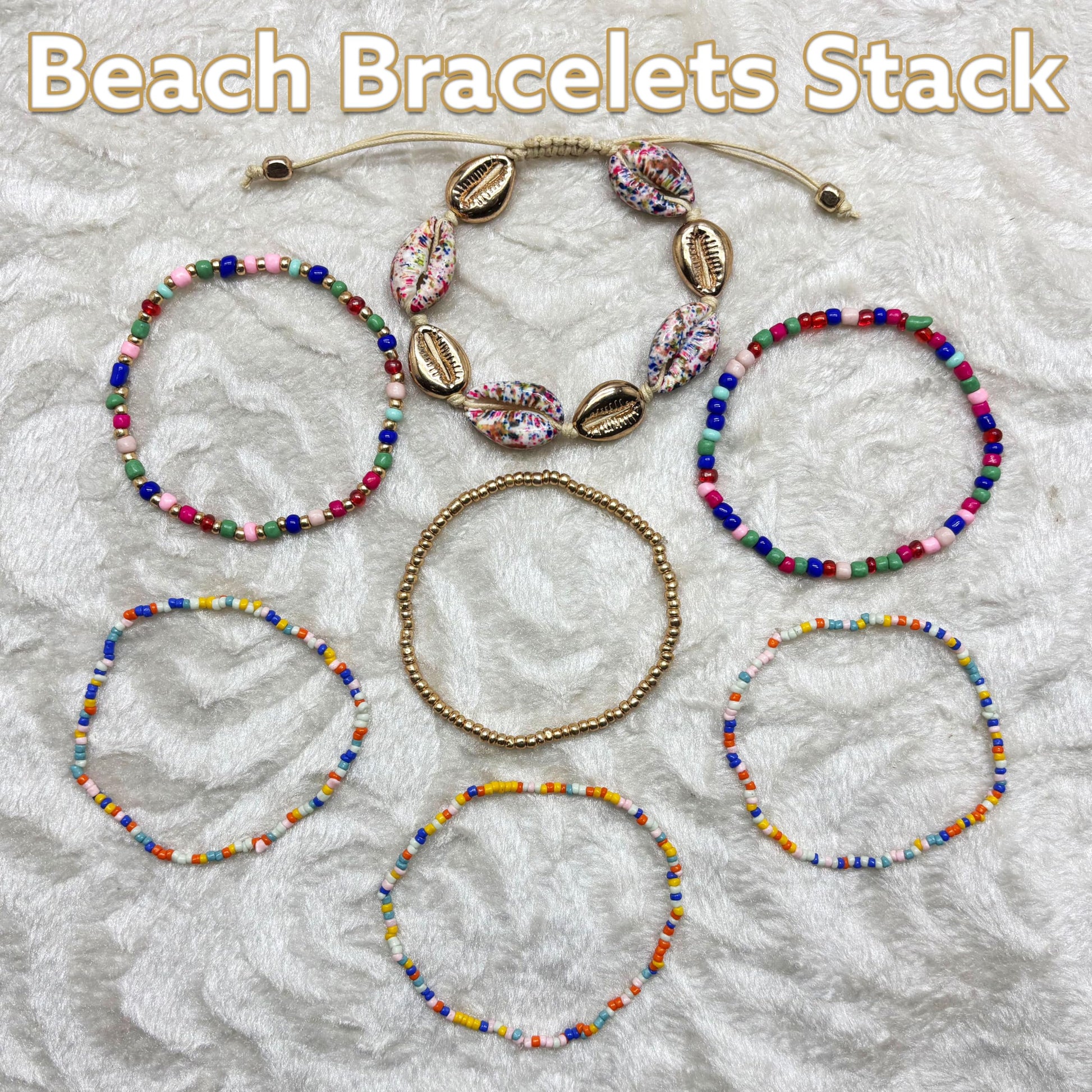 Multicolor Bohemian Layered Bracelet Stack for Women image 5