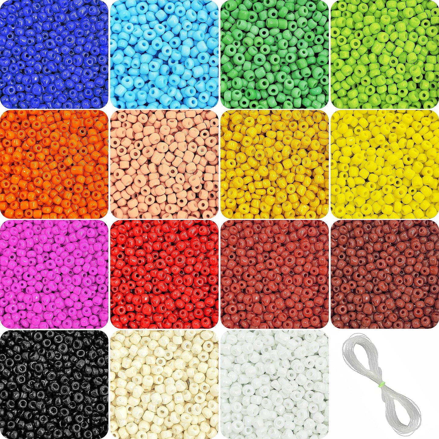 A balanced detail for bracelet making, necklace making and DIY jewellery projects, multi and black 11 0 and 2 mm beads offer a clean decorative look.