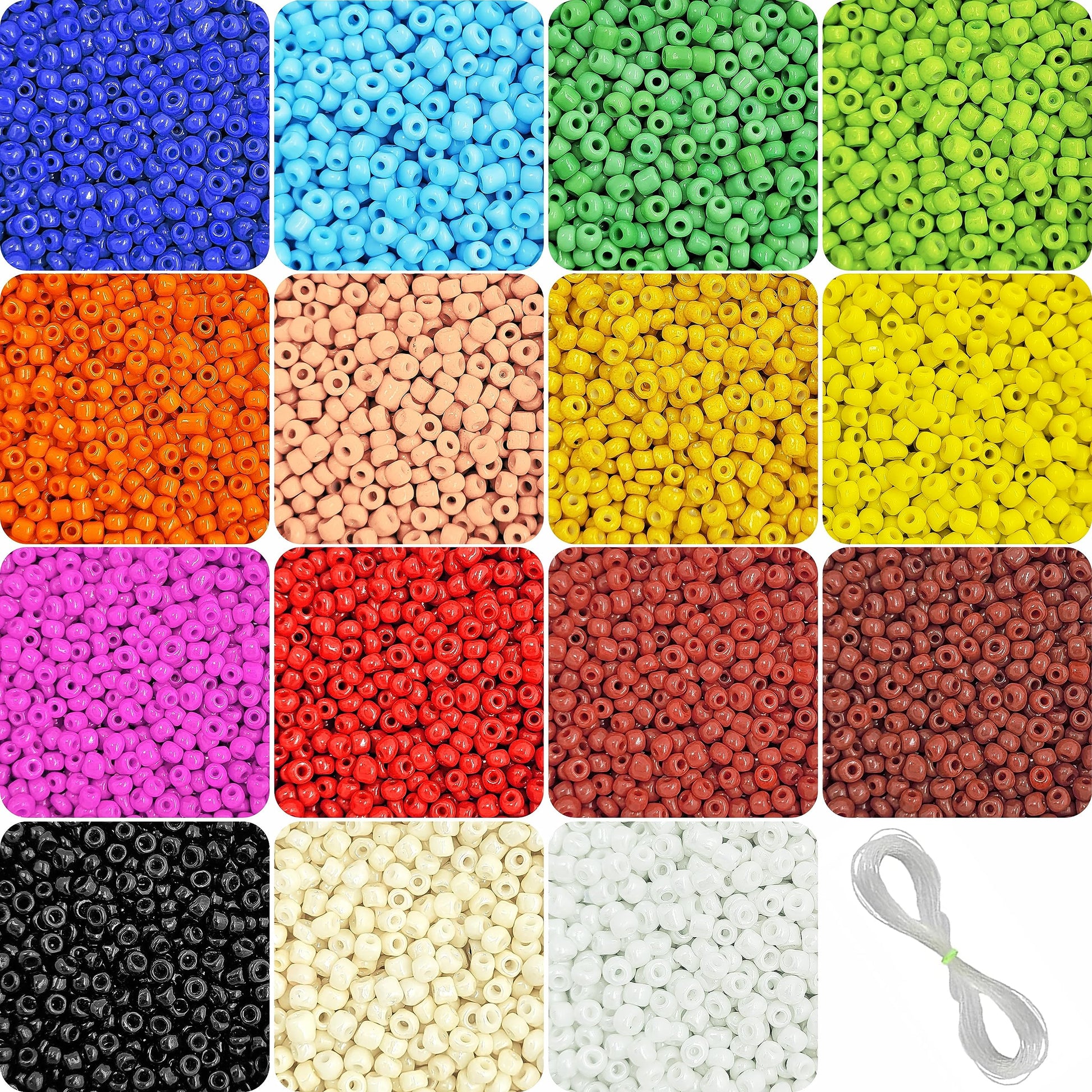 A balanced detail for bracelet making, necklace making and DIY jewellery projects, multi and black 11 0 and 2 mm beads offer a clean decorative look.