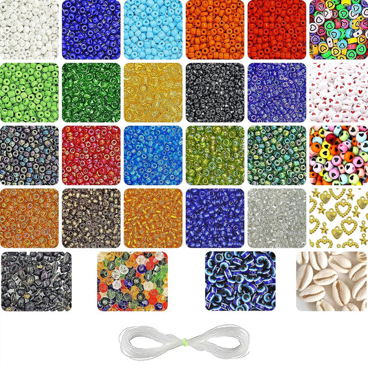 A refined detail for bracelet making, necklace making and DIY jewellery projects, multicolour 20 m beads add a clean decorative look.