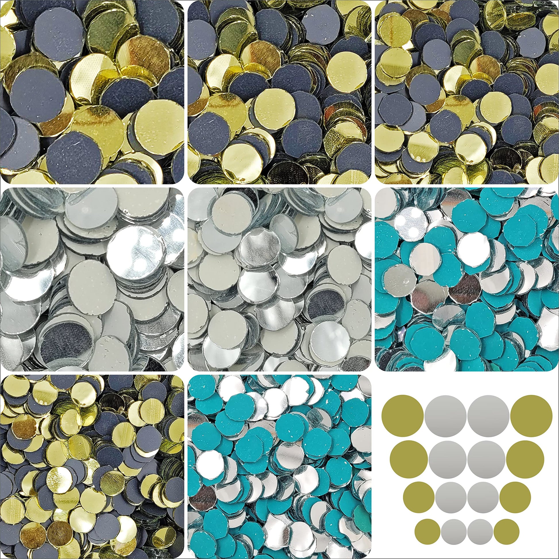 A clean option for mirror work, silver glass and mirror Lippan art glass pieces add a handmade wall art finish.