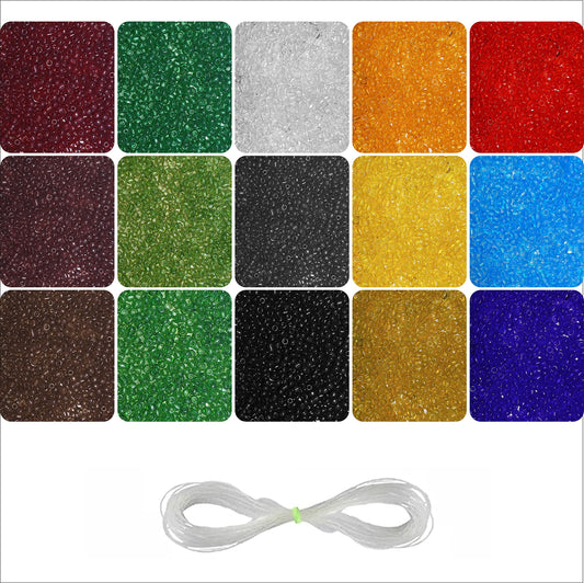 Clean decorative look makes black and white 11 0 ( 2 mm ) beads stand out in bracelet making, necklace making and DIY jewellery projects.
