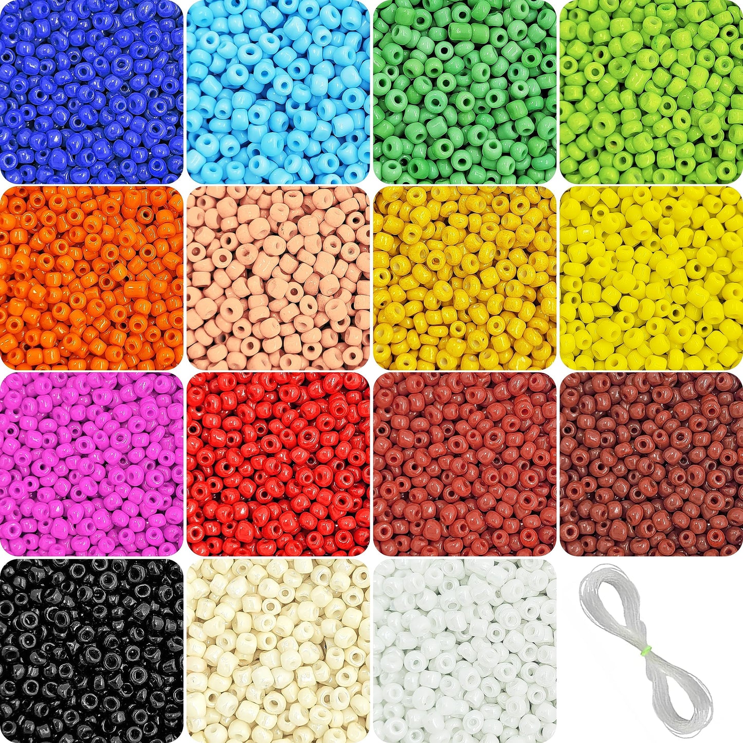 Bracelet making, necklace making and DIY jewellery projects benefits from multicolour and black 3 mm and 15 gm beads and clean decorative look.