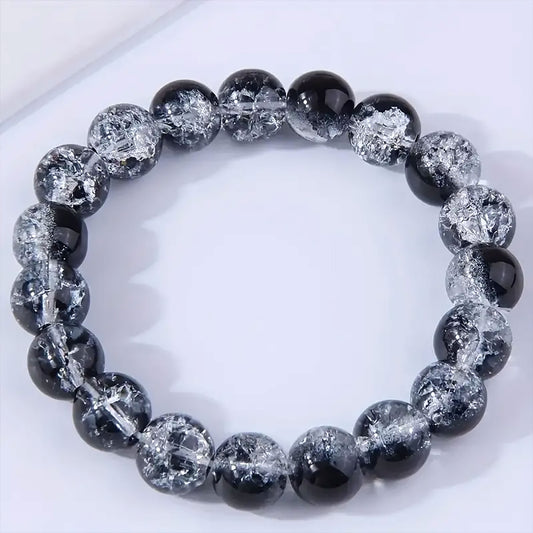 Crackle Crystal Bracelet for Women & Girls - 6 Inch Stretchable Elastic