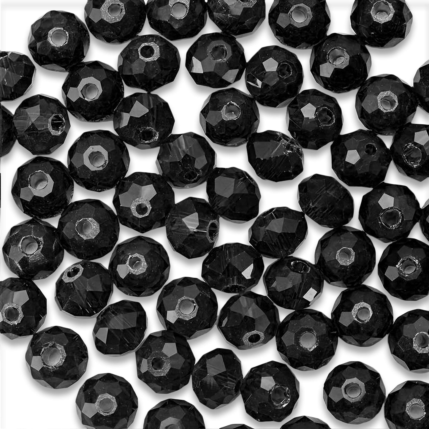 Rondelle Tyre Transparency Acrylic Beads 8mm