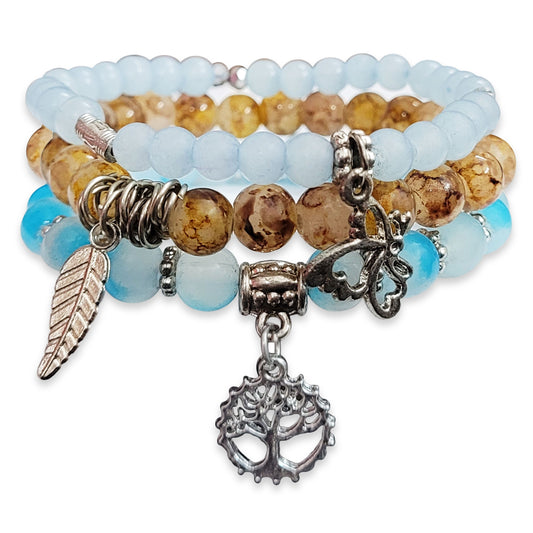 Tree of Life Boho Bracelet Set