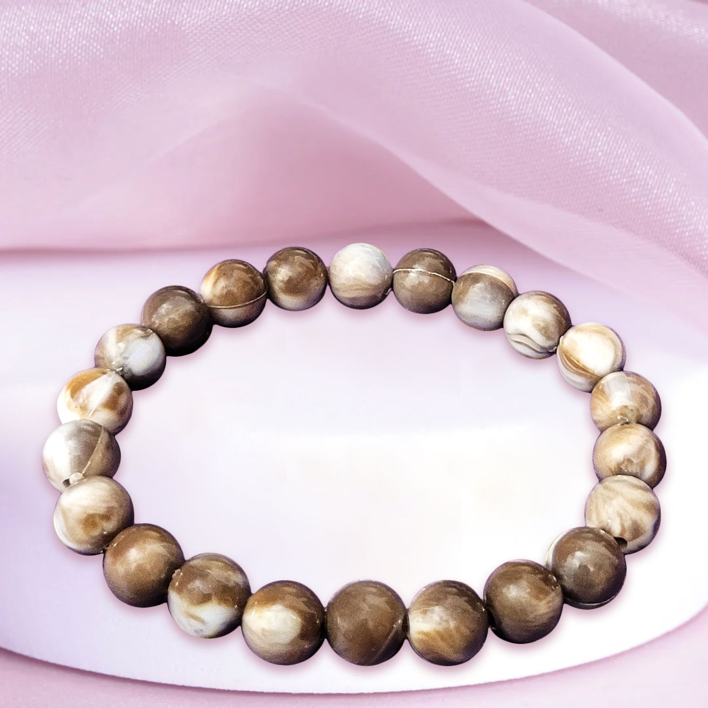 Marble Bracelet for Women and Girls - Lucid Theme - 8mm Beads