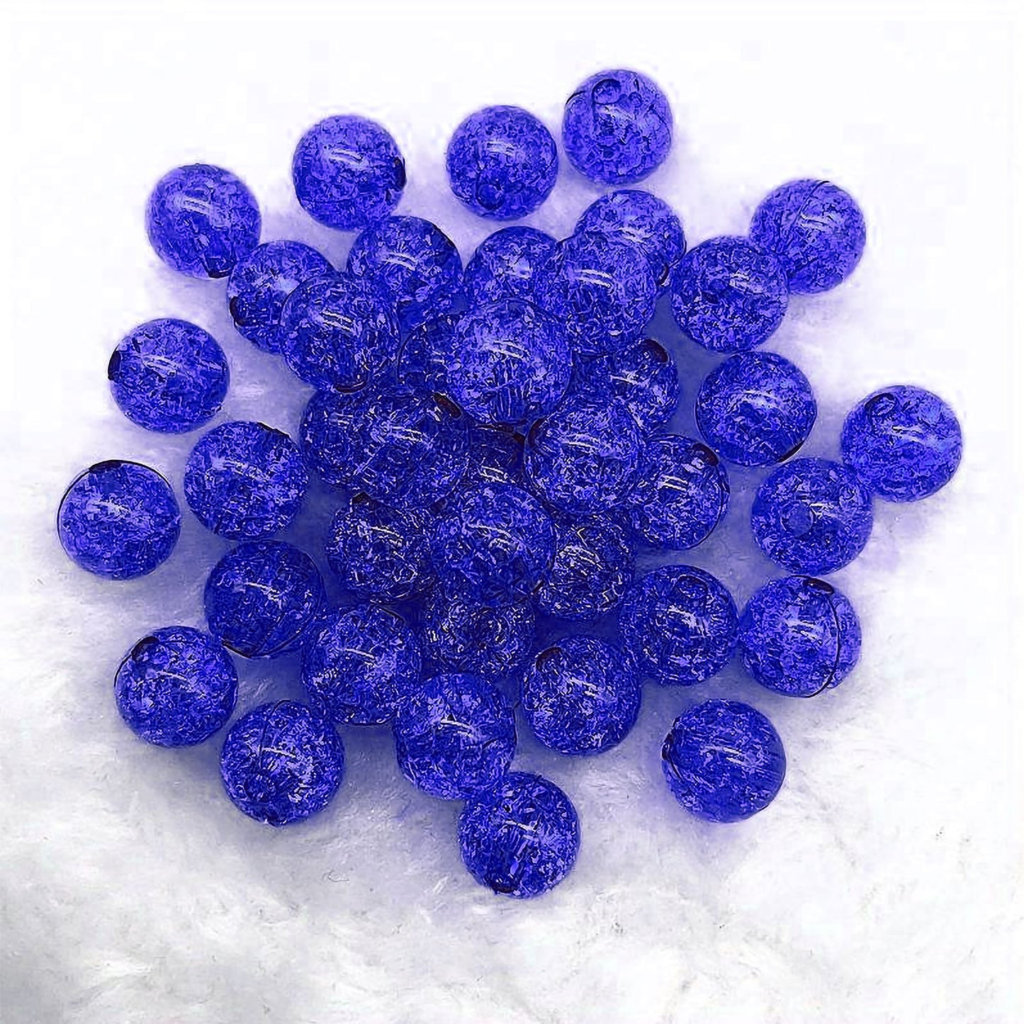 8mm Acrylic Crackle Beads