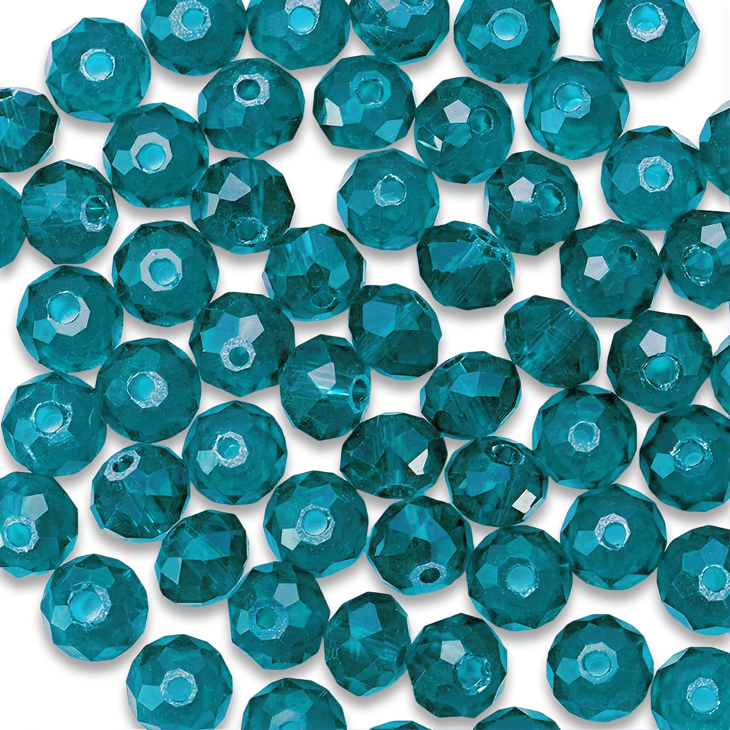 Rondelle Tyre Transparency Acrylic Beads 8mm