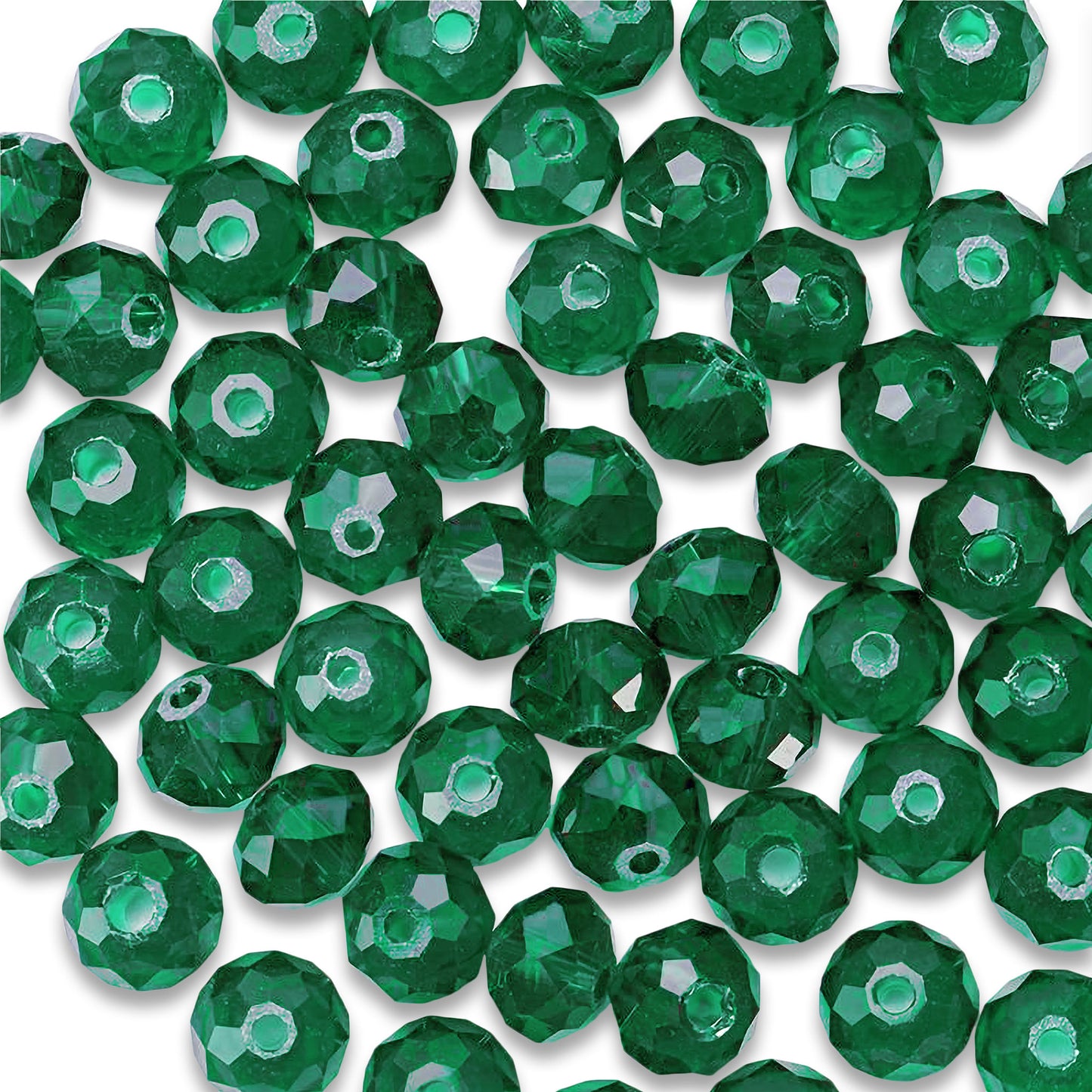 Rondelle Tyre Transparency Acrylic Beads 8mm