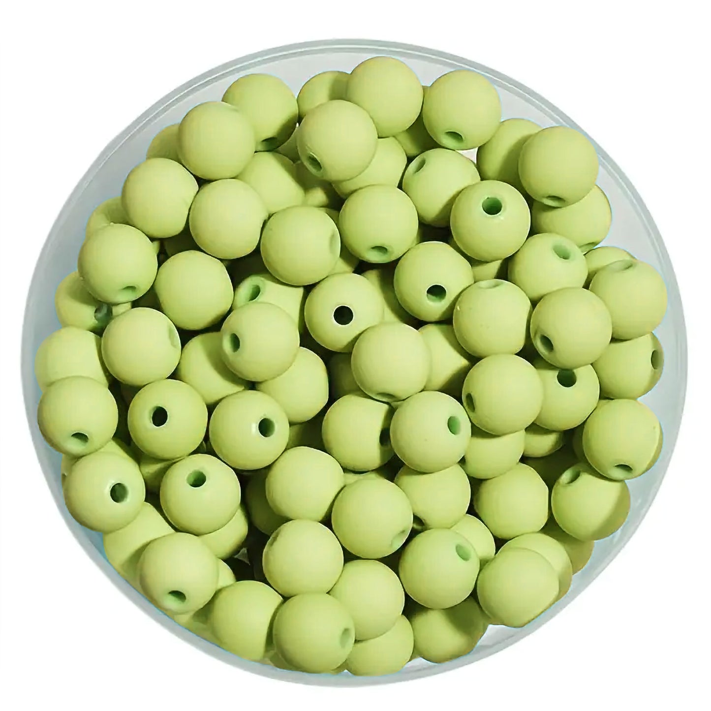 Glass Matte Beads 8mm - 35 pcs