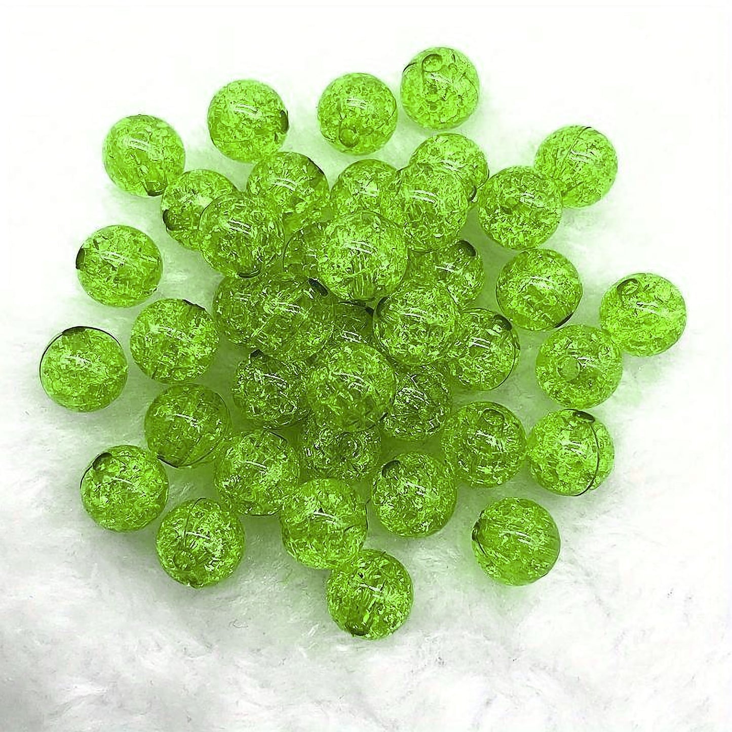 8mm Acrylic Crackle Beads