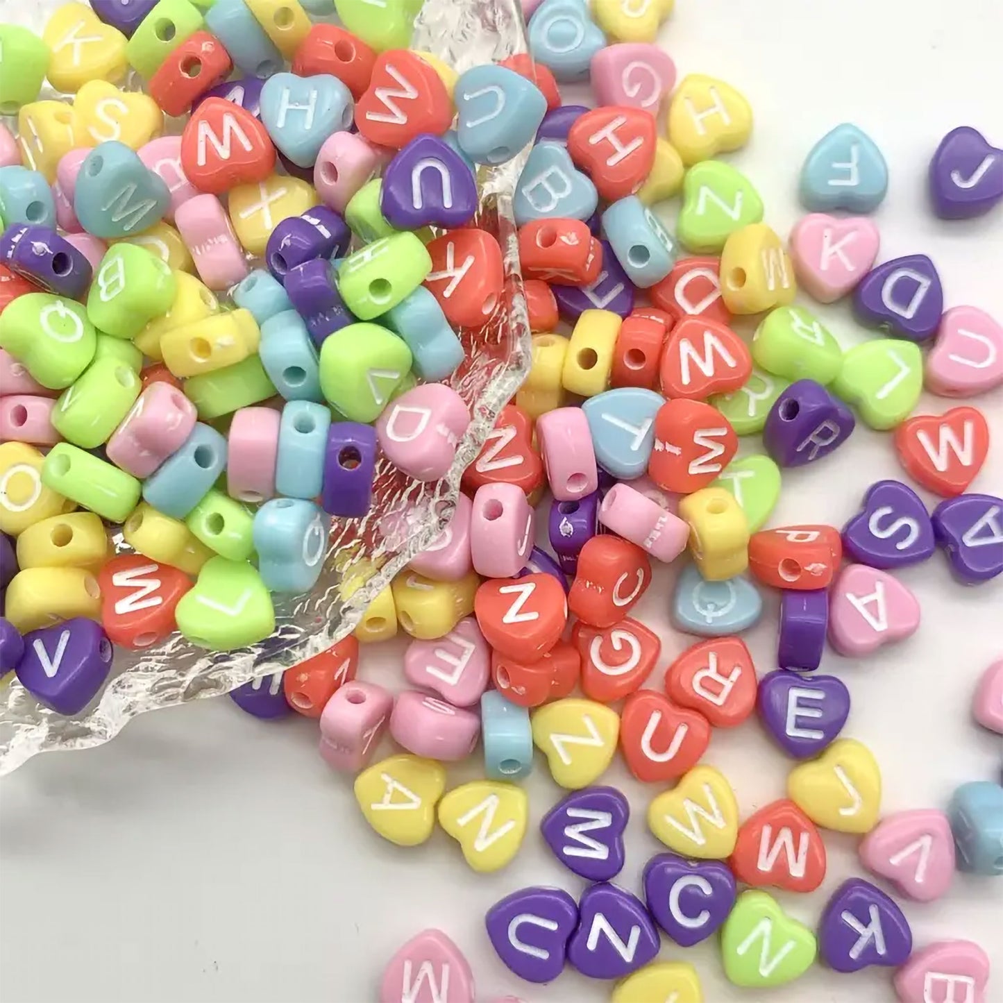 Matte Alphabet Beads