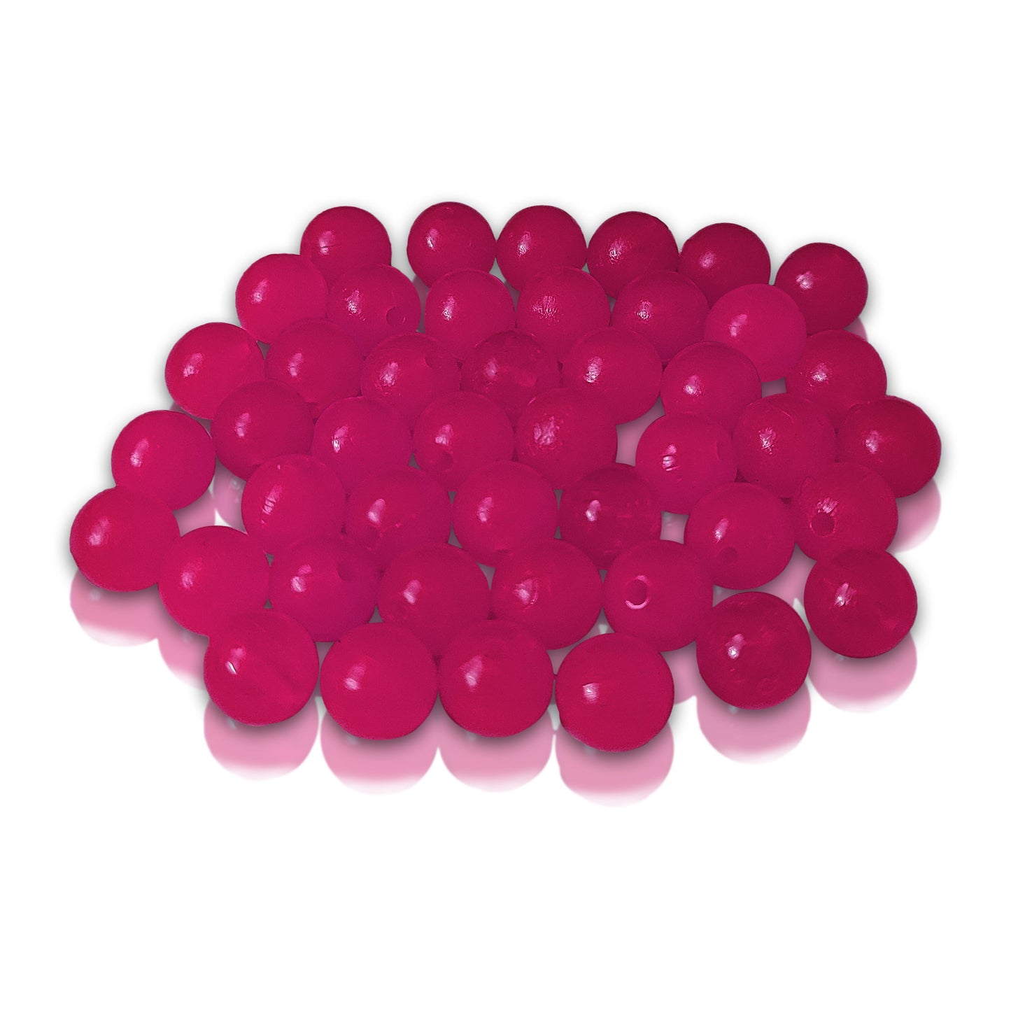 Icemoon Round Pearl Beads, 8mm, Acrylic