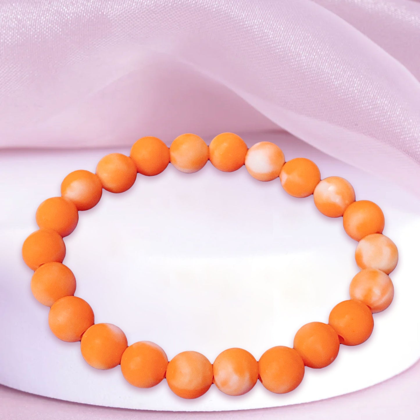 Marble Bracelet for Women and Girls - Lucid Theme - 8mm Beads