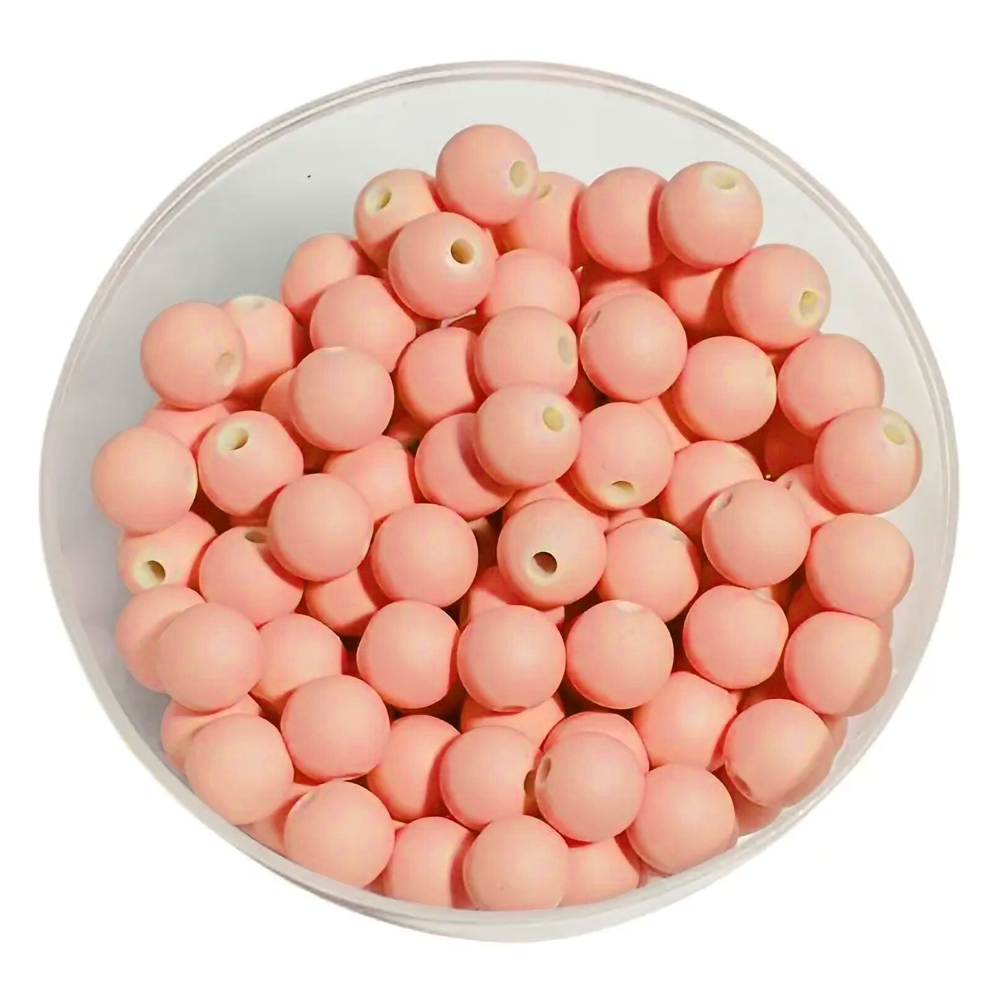 Glass Matte Beads 8mm - 35 pcs