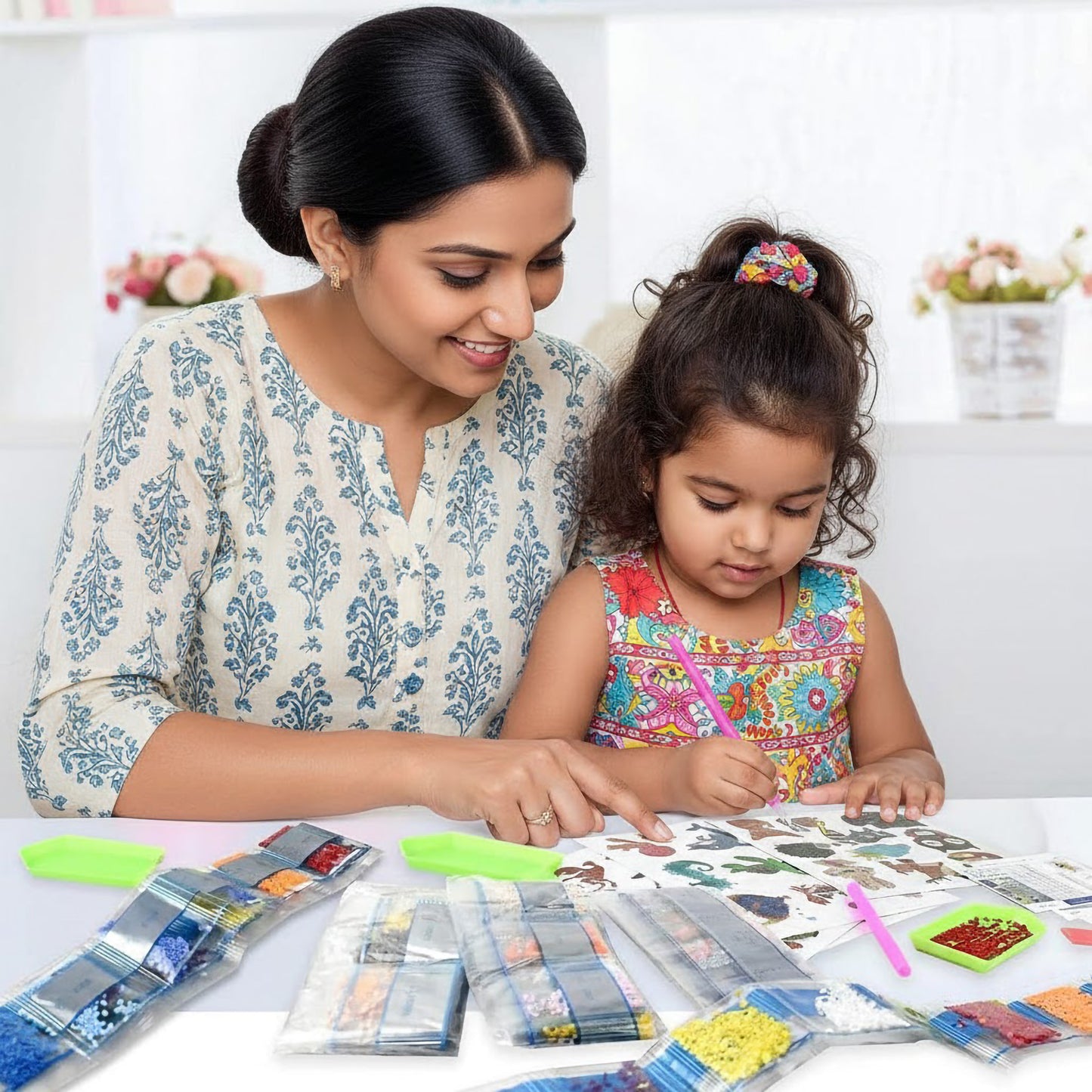 Diamond Painting Tool Kit with 12-Slot Storage Container