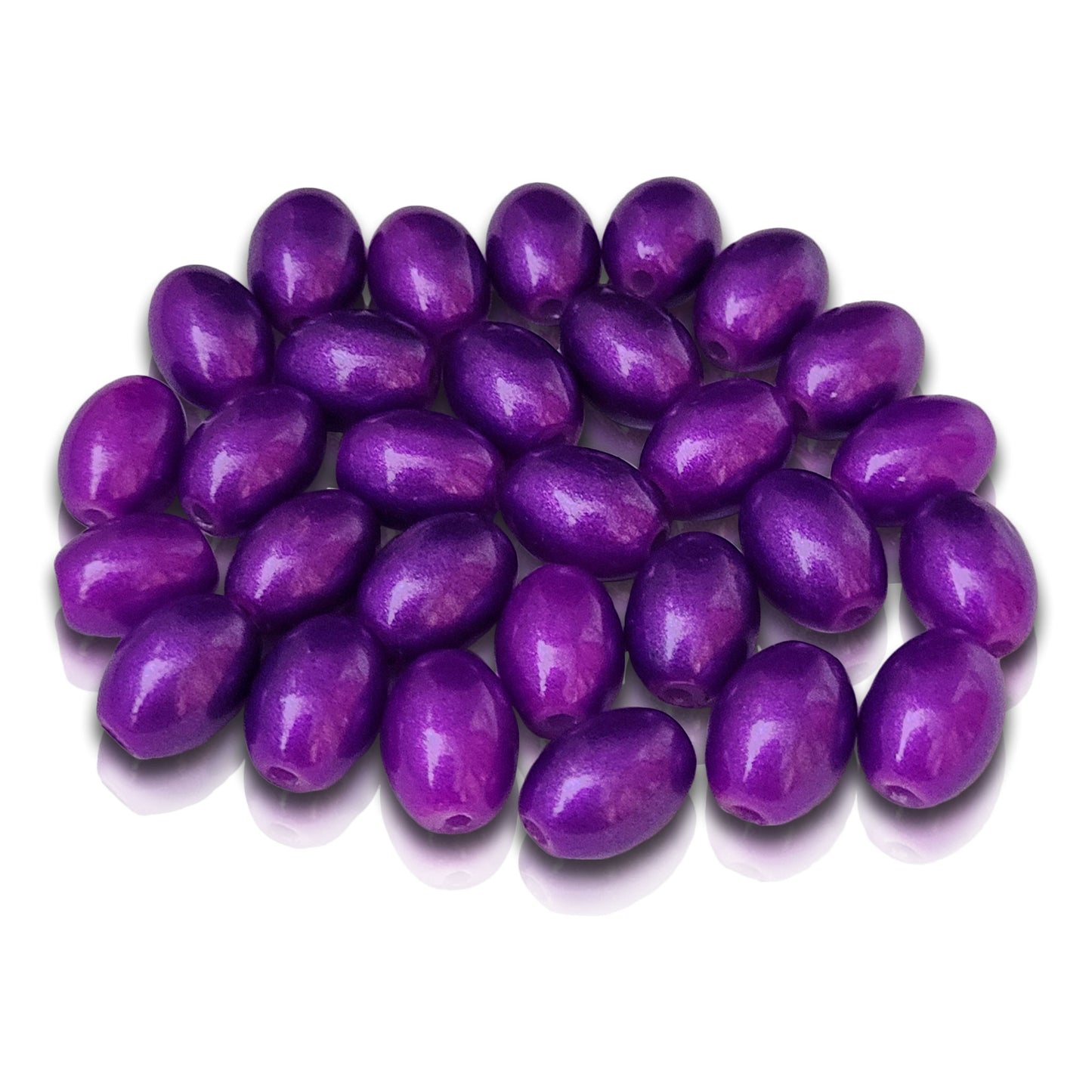 Glass Oval Beads - 8x10mm