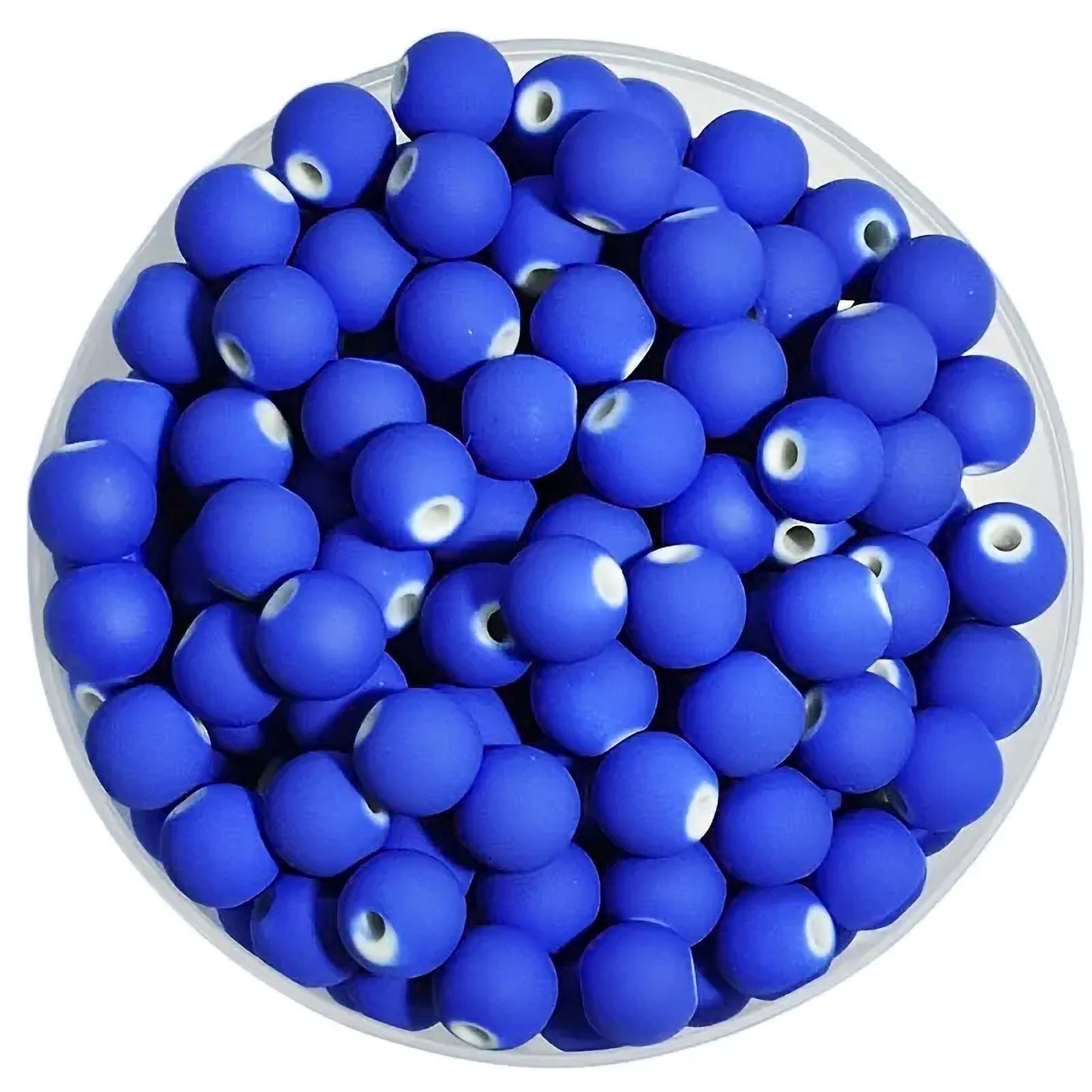 Glass Matte Beads 8mm - 35 pcs