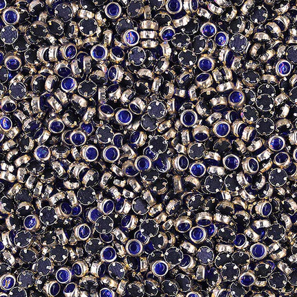 Kundan Stone Multicolour - Round Glass-Fitting Stones