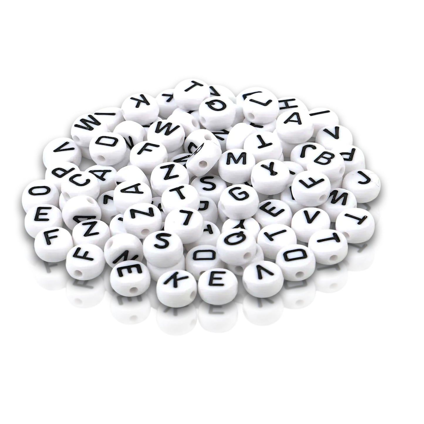 Alphabet Round Beads