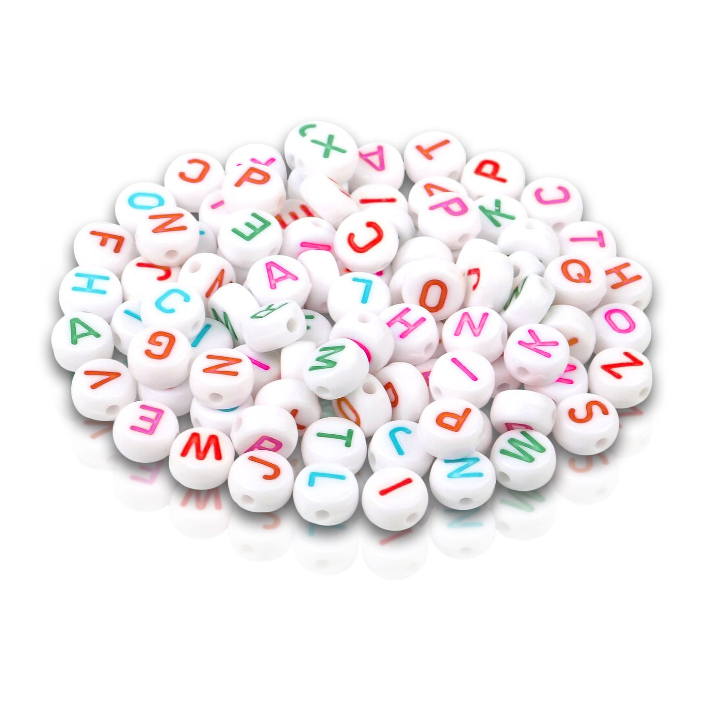 Alphabet Round Beads