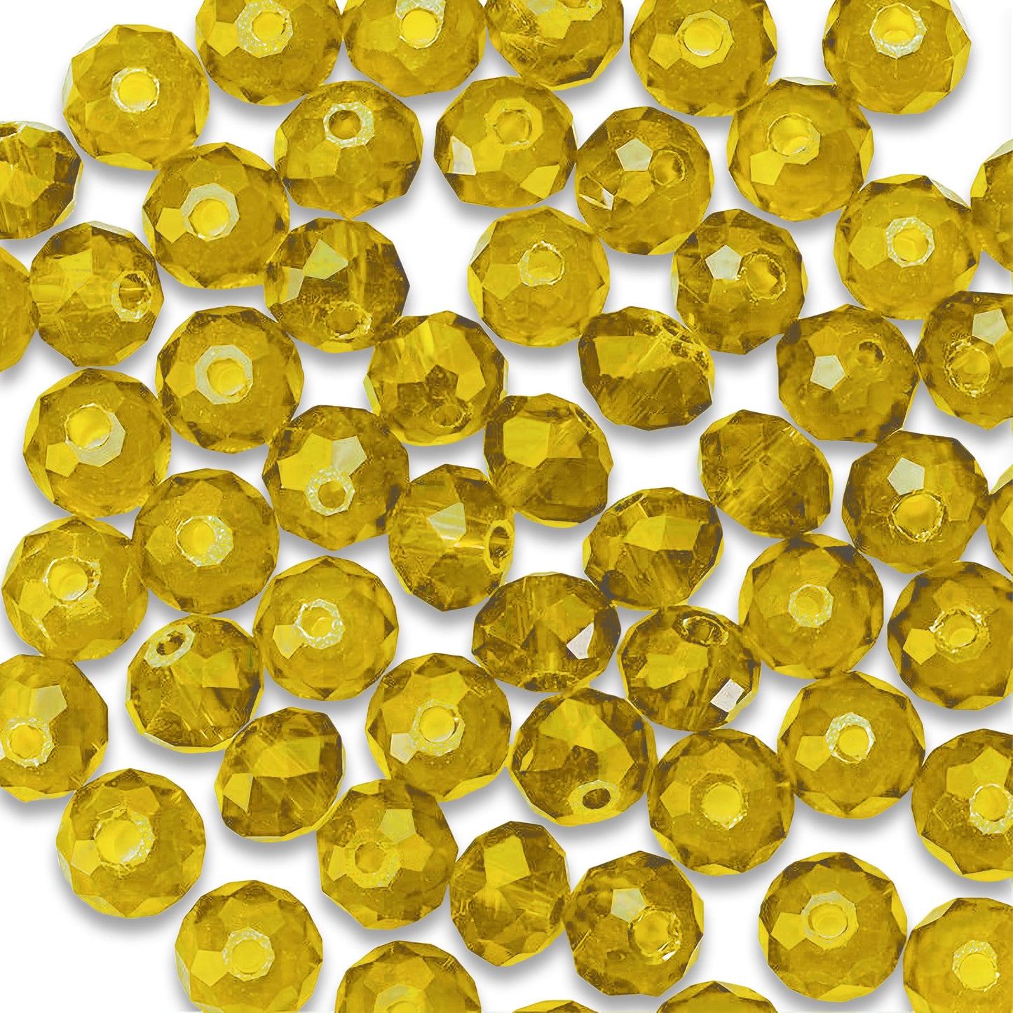 Rondelle Tyre Transparency Acrylic Beads 8mm