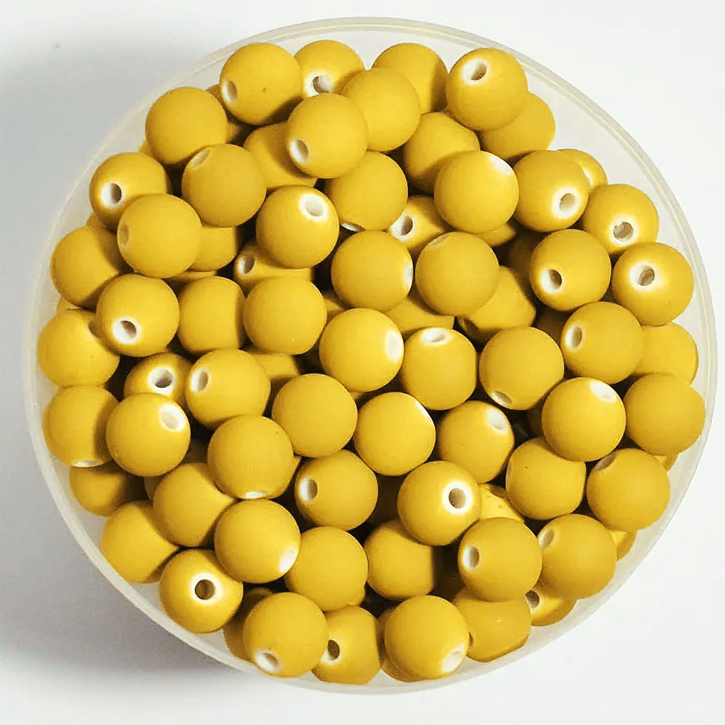 Glass Matte Beads 8mm - 35 pcs