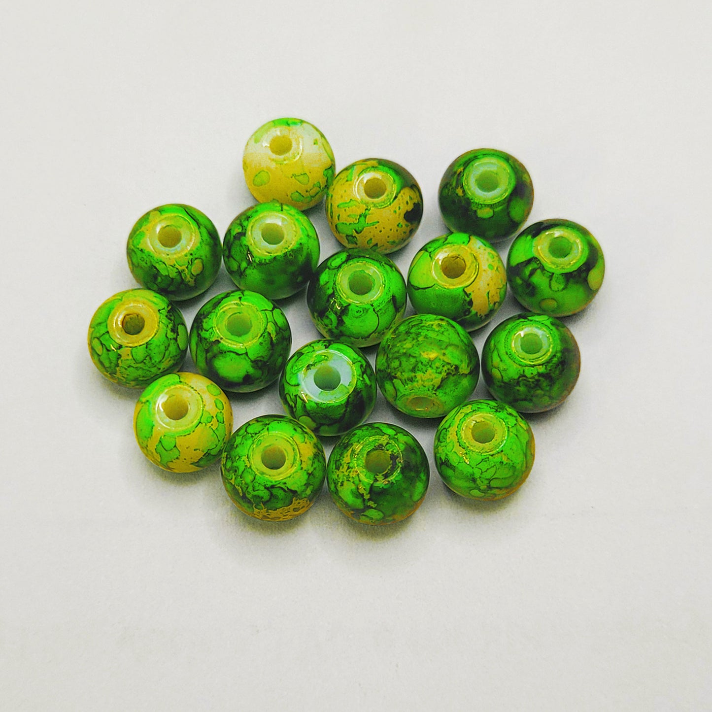 Vibrant Acrylic Marble Beads 8mm