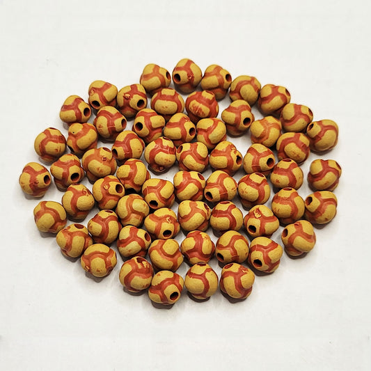 Festive Charm Wooden-like Beads